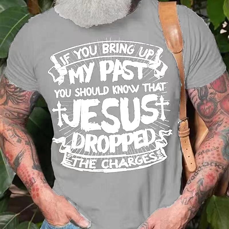 Men's Graphic Slogan T Shirt Casual Style Cotton Short Sleeve Graphic Shirt Black Red Royal Blue Comfortable Tee Vacation Holiday Fashion Designer Clothing4