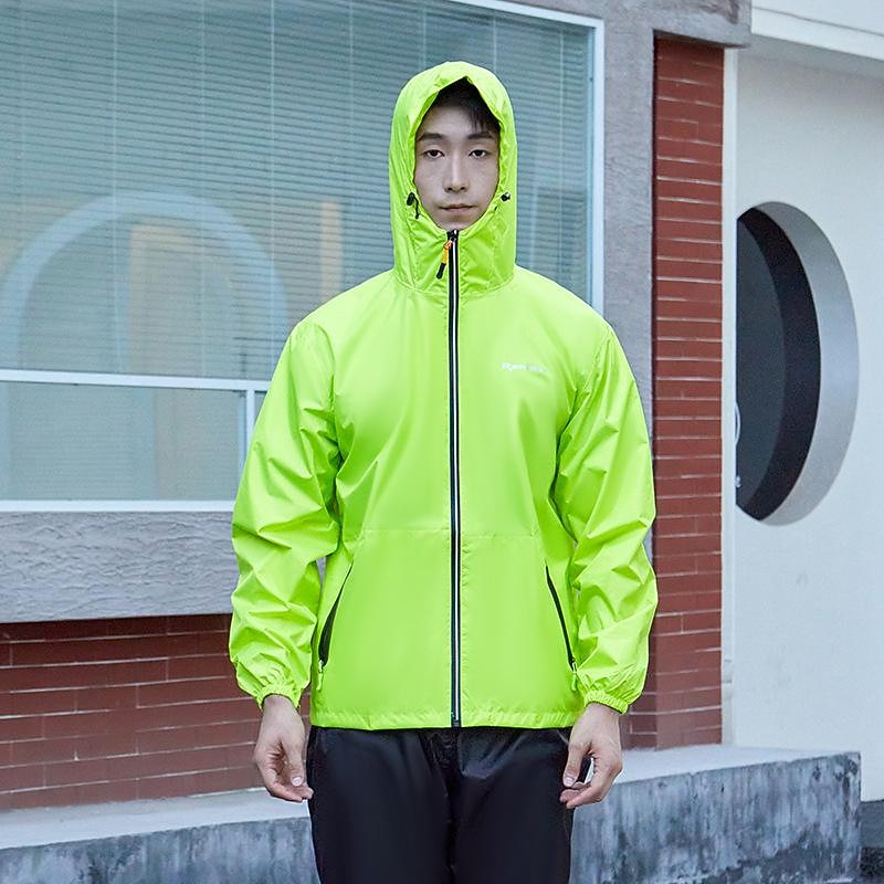 Men's Cycling Jacket with Pants Rain Jacket Waterproof Windproof Rain Waterproof Breathable Bike Windbreaker Raincoat Mountain Bike MTB Road Bike Cycling City Bike Cycling Green Blue Pink Bike Wear3