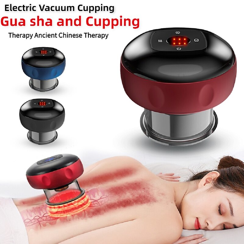 6 Speed Electric Vacuum Cupping Massage Body Cup Anti-Cellulite Treatment Massager For Body Electric Scraping Scraping Fat Burning Slimming