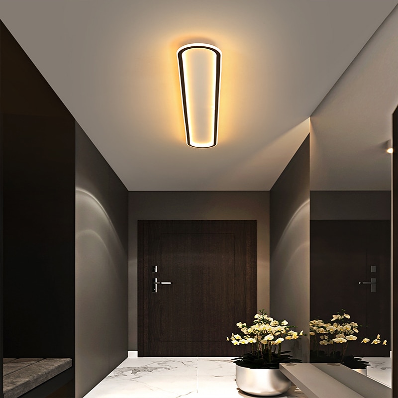 Ceiling Light Dimmable Ceiling Lights Aluminum Modern Style Black LED Modern 110-265V2