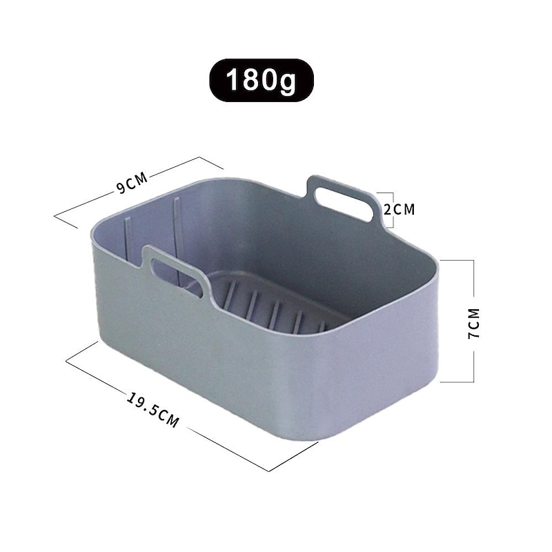 1pc Air Fryer Basket, Air Fryer Silicone Pot, Air Fryer, Oven Liner with Handles, Fryer, Ovens, Microwaves, Dishwasher Safe2