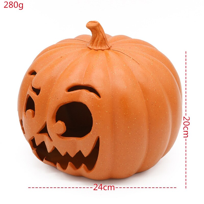 Halloween Pumpkin Shopping Mall Meichen Window Display Large Pumpkins Hollow Light-Emitting Pumpkin Lanterns Easter Scene Layout4