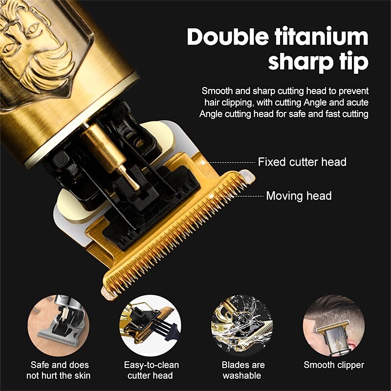 T9 USB Electric Hair Cutting Machine Professional Man Shaver Trimmer New Rechargeable Beard Trimmer Barber Hair Cutting Tools4