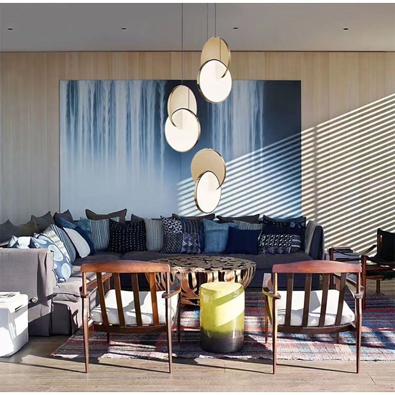 28cm Circle / Round Design Geometric Shapes Pendant Light Stainless Steel Artistic Style Formal Style Vintage Style Artistic Vintage 85-265V4