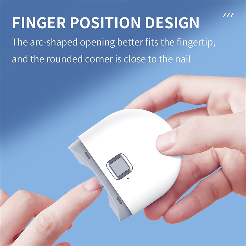 Electric Automatic Nail Clippers Pedicure Finger Toe Scissors Nail Debris Container Anti-Splash Manicure Electric3