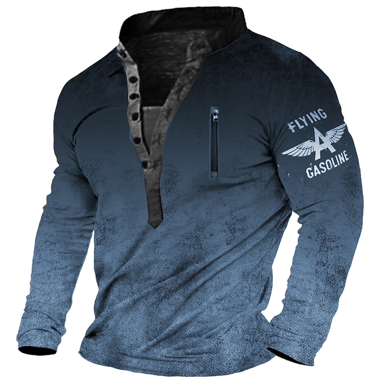 Men's Creepy Lettering Letter Graphic Prints Sweatshirt Pullover Long Sleeve Sweatshirt Standing Collar Henley Collar Vintage Streetwear Designer 3D Print Casual Daily Sports Zipper Fall Spring4