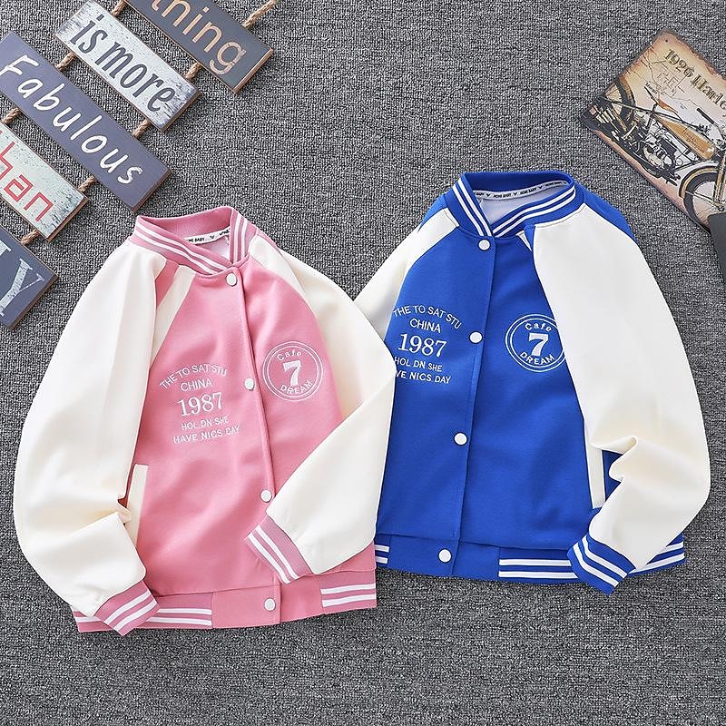 Kids Boys Jacket Outerwear Letter Striped Long Sleeve Coat Daily Cotton Active Green Black Blue Winter Fall 4-13 Years3