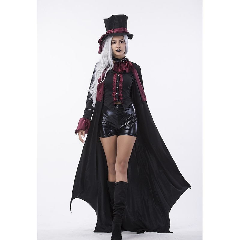 Vampire Halloween Couples' Costumes Costume Party Steampunk Adults' Men's Women's Halloween Carnival Easy Halloween Costumes Dress Up4