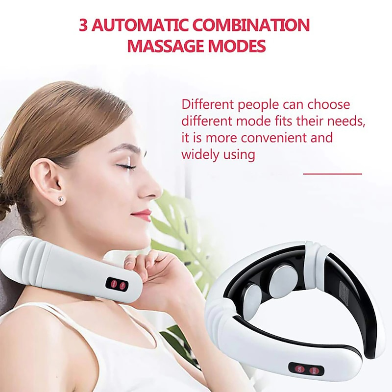 Electric Neck Massager & Pulse Back 6 Modes Power Control Far Infrared Heating Pain Relief Tool Health Care Relaxation Machine3