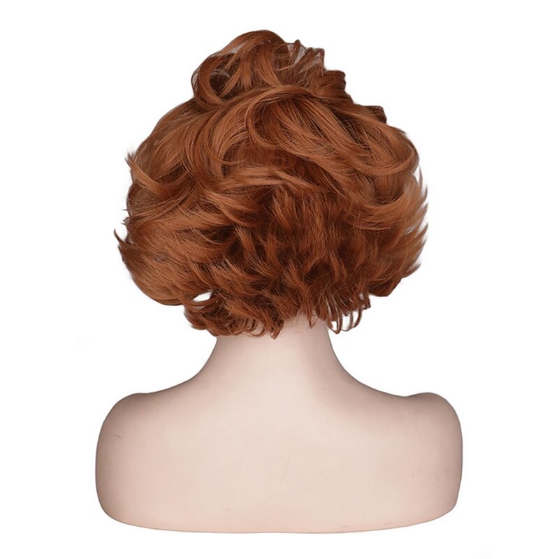 Cosplay Wig For Pennywise Wig Bald Head Clown Fluffy Wavy Wig Halloween Wigs3