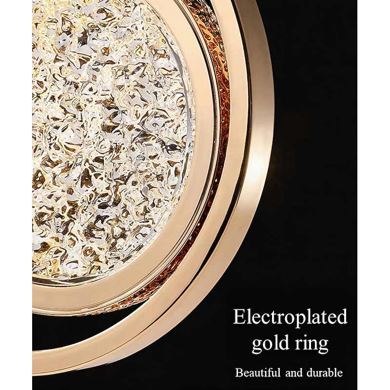 23cm LED Pendant Light Island Light Circle Design Round Design Geometric Shapes Pendant Light Metal Artistic Style Vintage Style Modern Style Artistic Modern 85-265V3