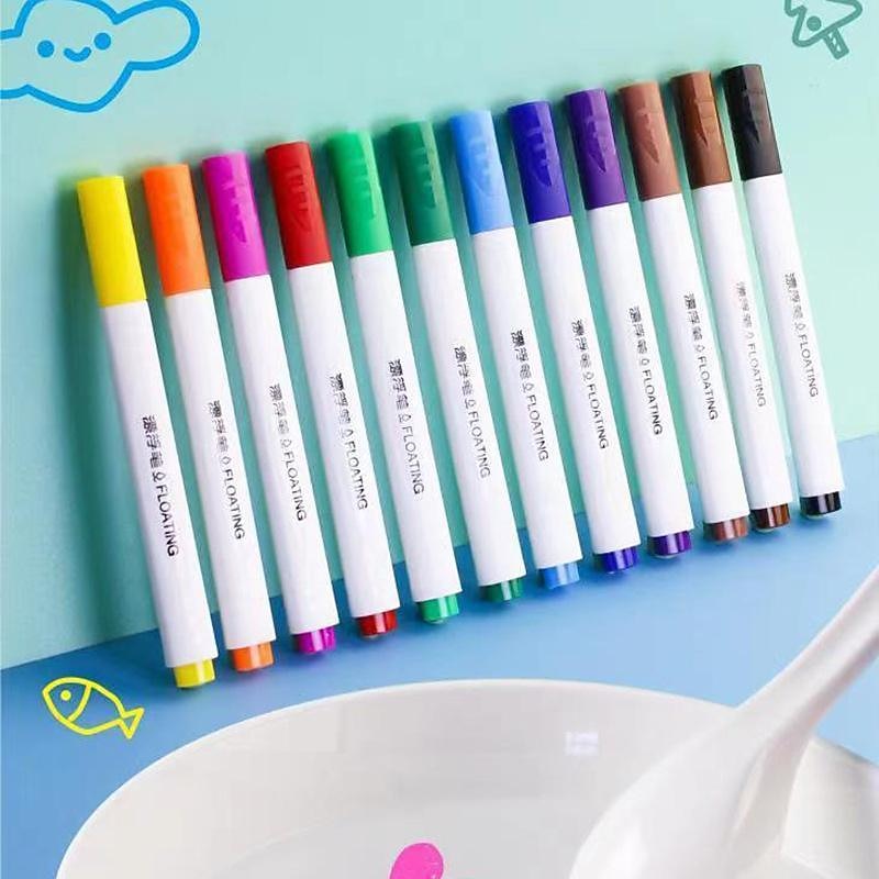 Magical Water Painting Pen, 12 Colors Magic Floating Ink Pen Kit Set, Erasing Whiteboard Markers, Doodle Water Pens Great Idea For Kids Boys Girls Adults4