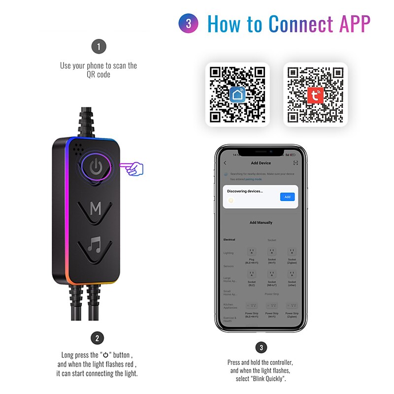 3M/5M RGBIC Strip Lights Neon Light with WIFI Neon Rope Light DIY Light Bar APP Control Music Sync TV Backlight Game Living Room Bedroom Decoration4