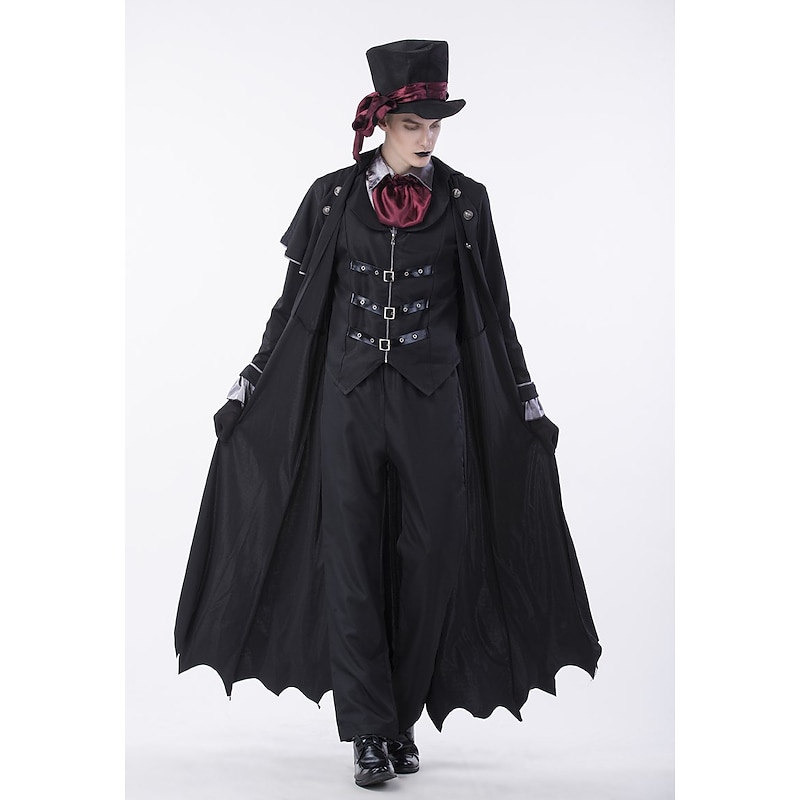 Vampire Halloween Outfits Fancy Costume Costume Party Steampunk Adults' Men's Halloween Carnival Performance Easy Halloween Costumes Dress Up - Main Image