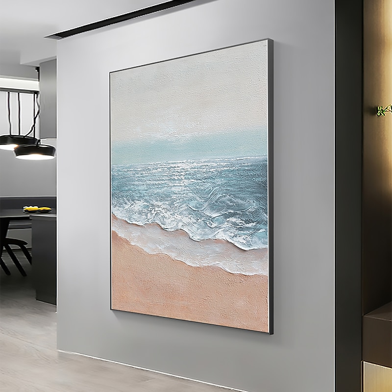 Handmade Oil Painting Canvas Wall Art Decoration Abstract Seascape Painting Sea for Home Decor Rolled Frameless Unstretched Painting2