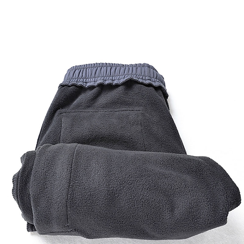 Men's Cargo Pants Cargo Trousers Work Pants Zip Leg Solid Color Thermal Warm Fleece Lining Weekend Streetwear Casual Formal ArmyGreen Black4