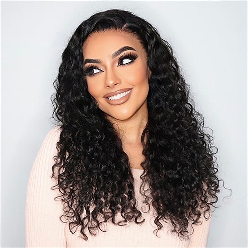 Glueless lace Wig Loose Water Wave Undetectable Invisible 13x4 Frontal Lace Wig  Real HD Lace
