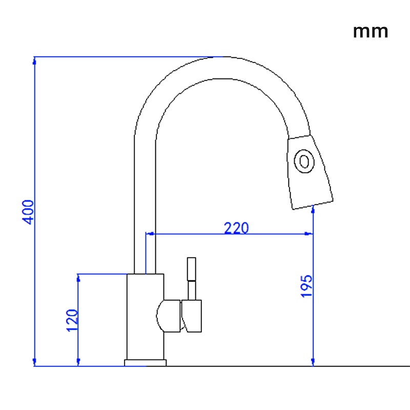 Kitchen Faucet with Pull-out Spray,Single Handle One Hole Stainless Steel Pull-out / Pull-down / Standard Spout / Tall / High Arc Centerset Minimalist / Modern Contemporary Kitchen Taps4