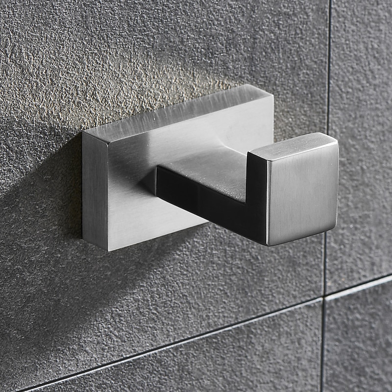 Wall Hooks,SUS304 Wall Mounted Robe Hooks,Stainless Steel Bathroom Coat Hooks for Bathroom,Kitchen,Bedoom(Black/Chrome/Golden/Brushed Nickel)3