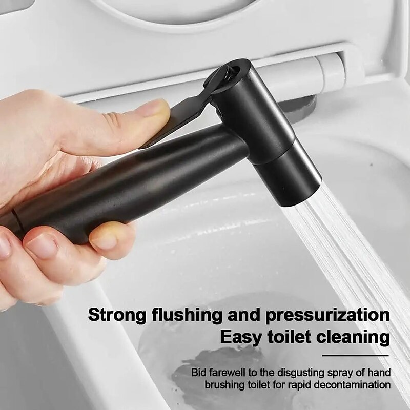 Handheld Bidet Sprayer Setsfor Toilet,Handheld Diaper Sprayer,Toilet Cleaning Sprayer,Bathroom Jet Sprayer Kit Spray Attachment With Hose,Stainless Steel Easy Install for Cleaning Female2