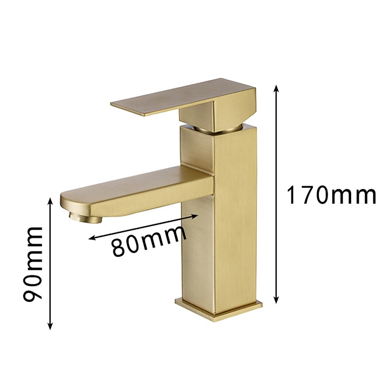 Bathroom Sink Faucet,Classic Stainless Steel Electroplated / Painted Finishes Centerset Single Handle One Hole Bath Taps3