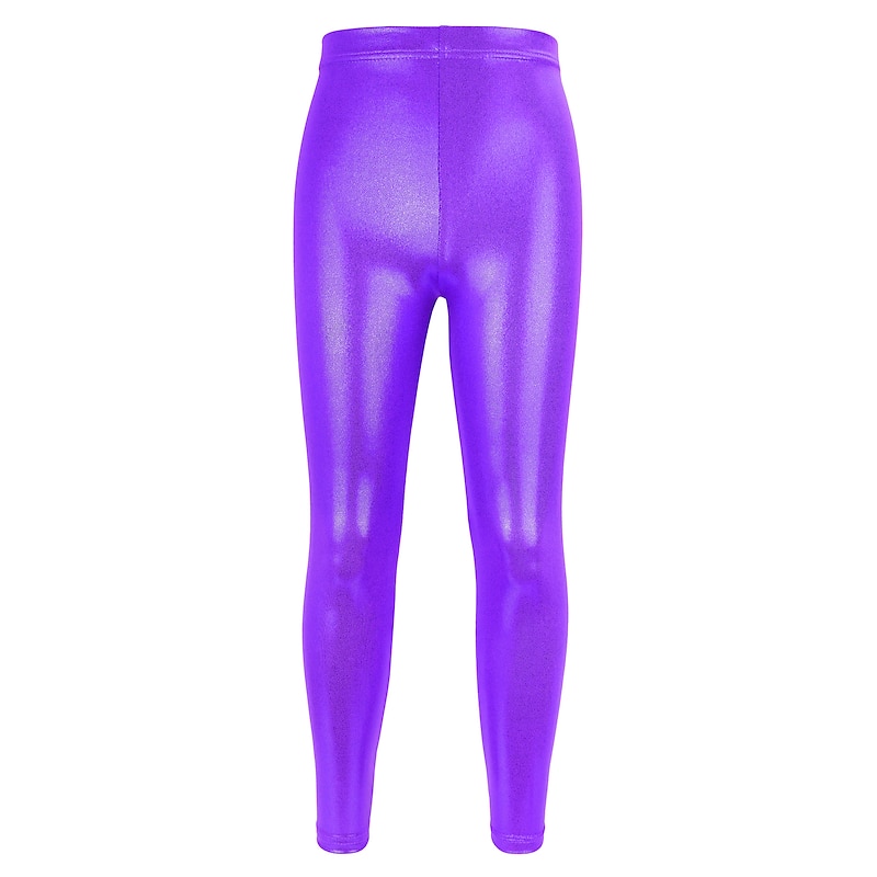 Girls' 3D Solid Colored Pants Fall Winter Active Polyester Kids 3-12 Years School Indoor4