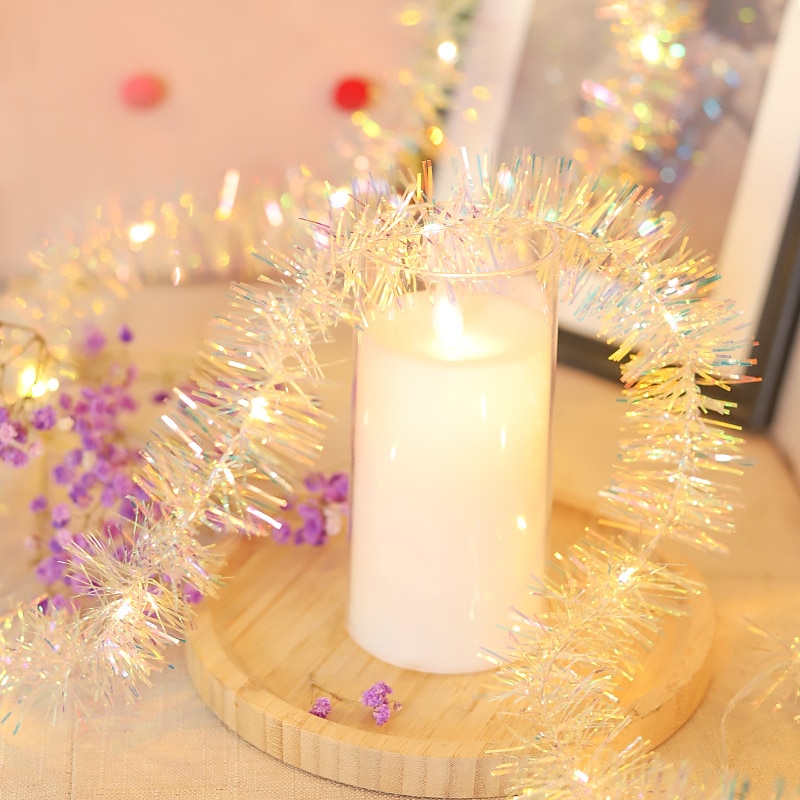 Christmas Lights LED Ribbon String Lights 5M-50LEDs 3M-30LEDs Battery Powered Christmas Tree New Year Party Holiday Home Shopping Mall Decoration2