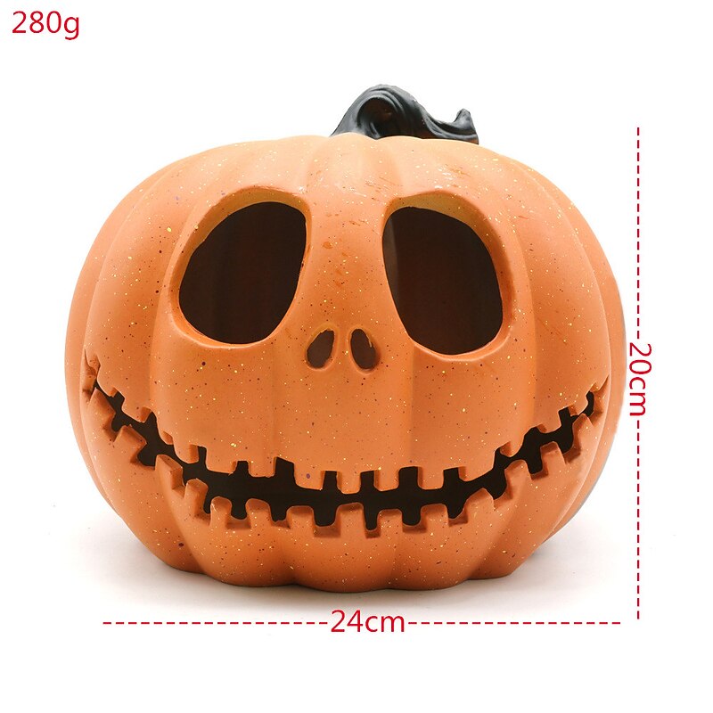 Halloween Pumpkin Shopping Mall Meichen Window Display Large Pumpkins Hollow Light-Emitting Pumpkin Lanterns Easter Scene Layout2