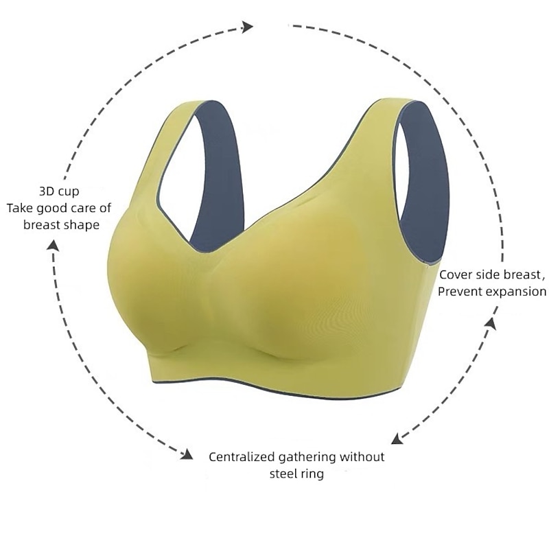 Women's Seamless Full Coverage Wireless Stretchy Daily Comfort  Bra4