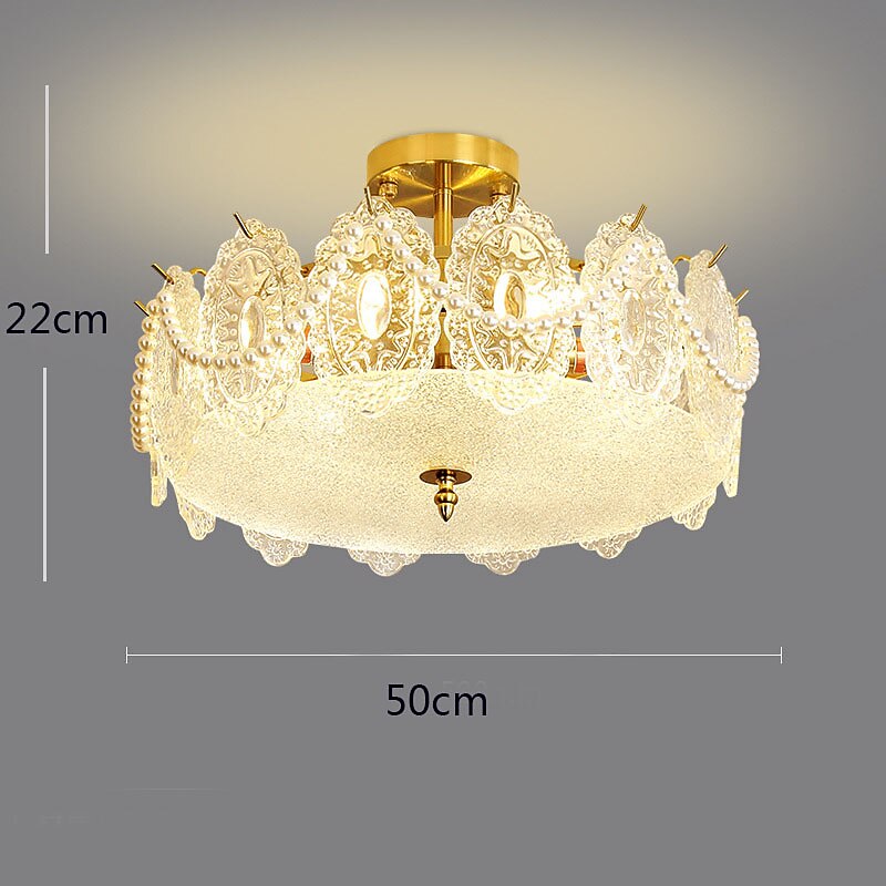 50 cm Island Design Ceiling Lights Metal Electroplated Modern 220-240V2