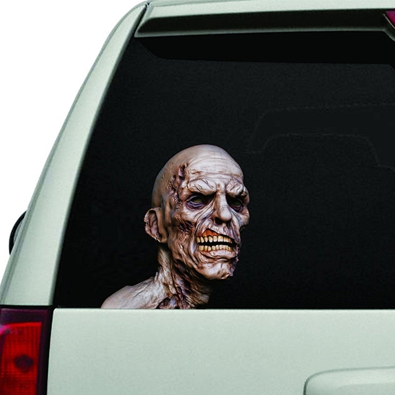 3D Stickers Zombie Vinyl Death Decal Car Stickers Halloween Stickers Pack Zombie Laptop Decorations2