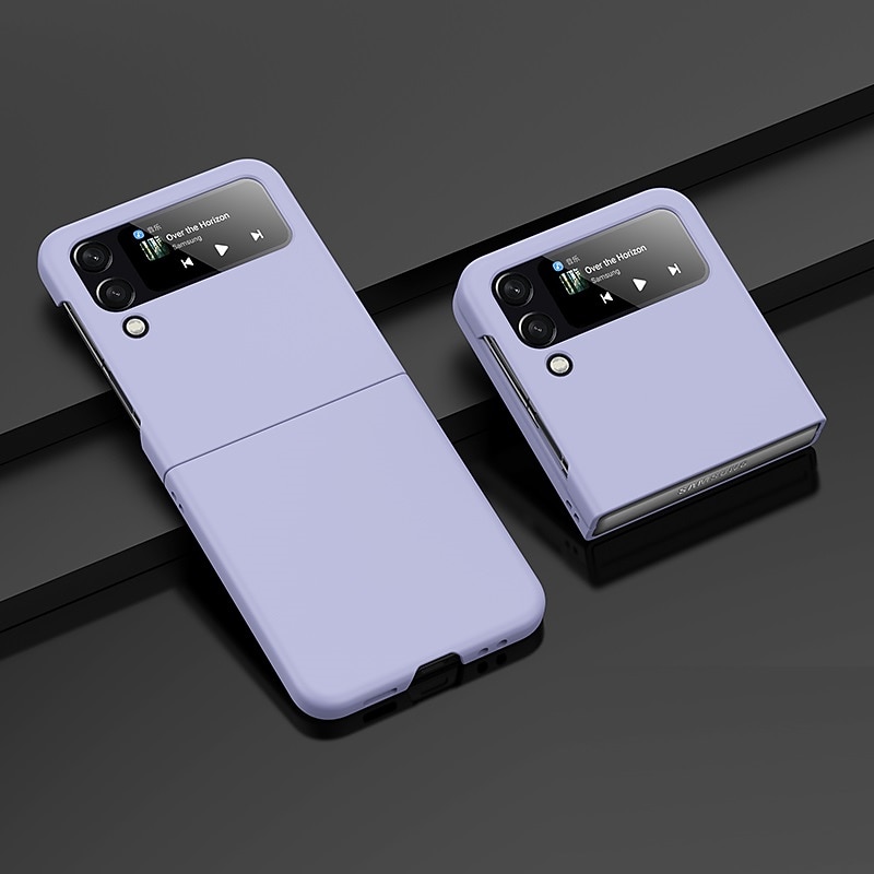 Phone Case For Samsung Galaxy Z Flip 7 Z Flip 6 Z Flip 5 Z Flip 4 Z Flip 3 Back Cover Four Corners Drop Resistance Shockproof Solid Colored PC4