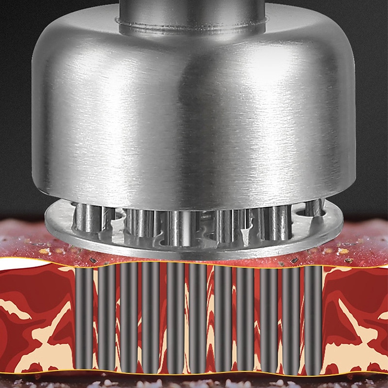 304 Stainless Steel Loose Meat Needle Meat Tenderizer Household Quick Insert Beef Artifact Loose Meat Hammer Steak Kitchen Tool4