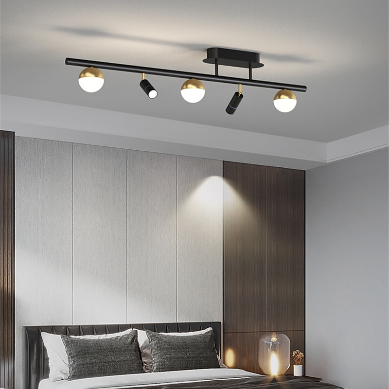 Minimal Dining Room No Main Light Living Room Background Wall Cloakroom Cross-Border Spotlight Study Office Long Strip Spotlight2