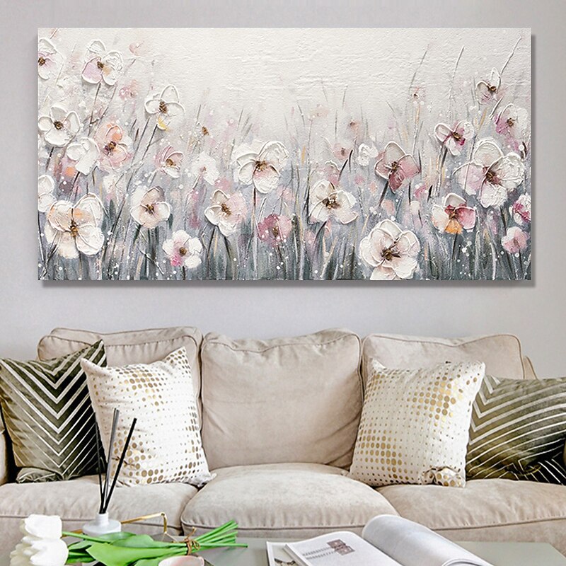 Handmade Oil Painting Hand Painted Vertical Abstract Contemporary Modern Rolled Canvas (No Frame)3