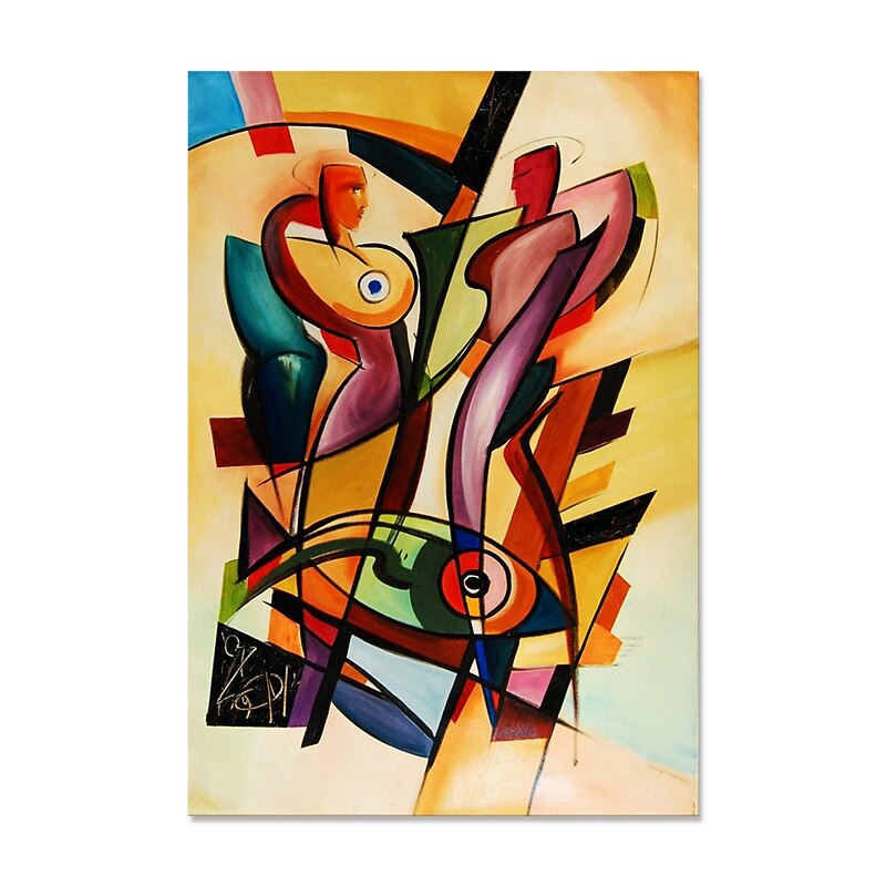 Handmade Oil Painting Canvas Wall Art Decoration Kandinsky Style Postmodern Abstract for Home Decor Rolled Frameless Unstretched Painting3