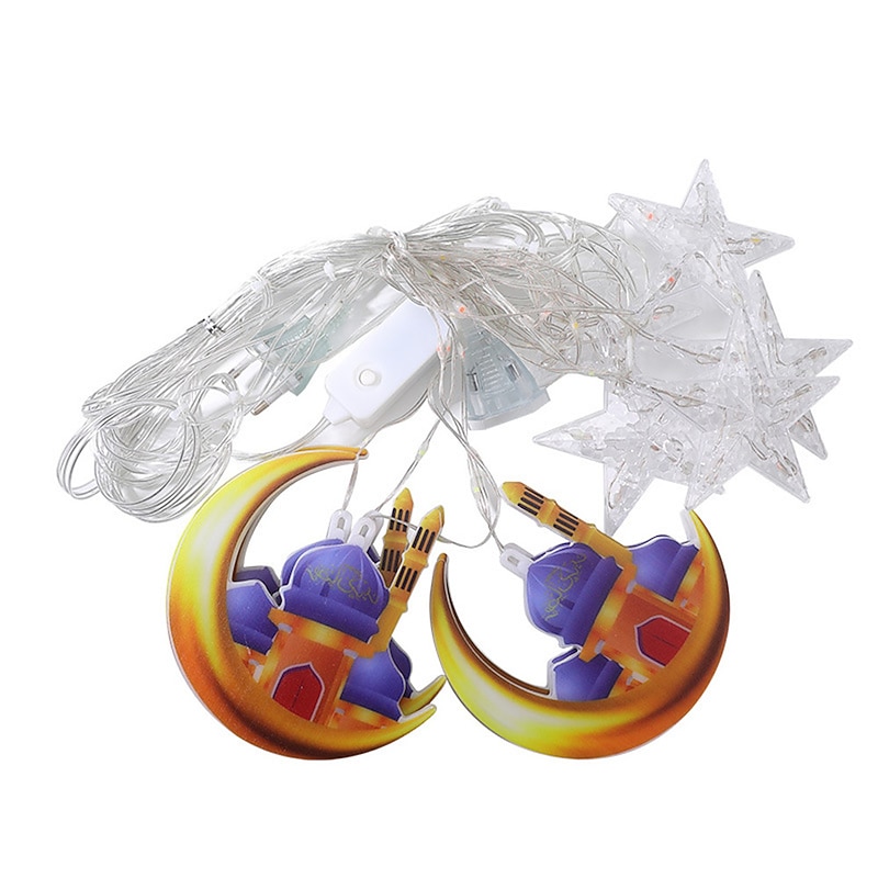 3M Star & Moon LED Curtain String Lights, Christmas Curtain String Lights Decorations for Home, Events & Party4