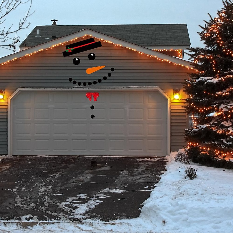 Christmas Snowman Outdoor Decorations Garage Door Christmas Decorations for Home Xmas Holiday 2024 Xmas Snowman Ornaments4