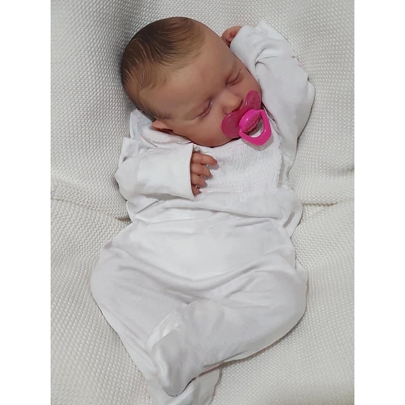20 inch Reborn Doll Baby & Toddler Toy Reborn Toddler Doll Reborn Baby Doll Newborn lifelike Gift Hand Made Non Toxic 3/4 Silicone Limbs and Cotton Filled Body with Clothes for Christmas Gifts2