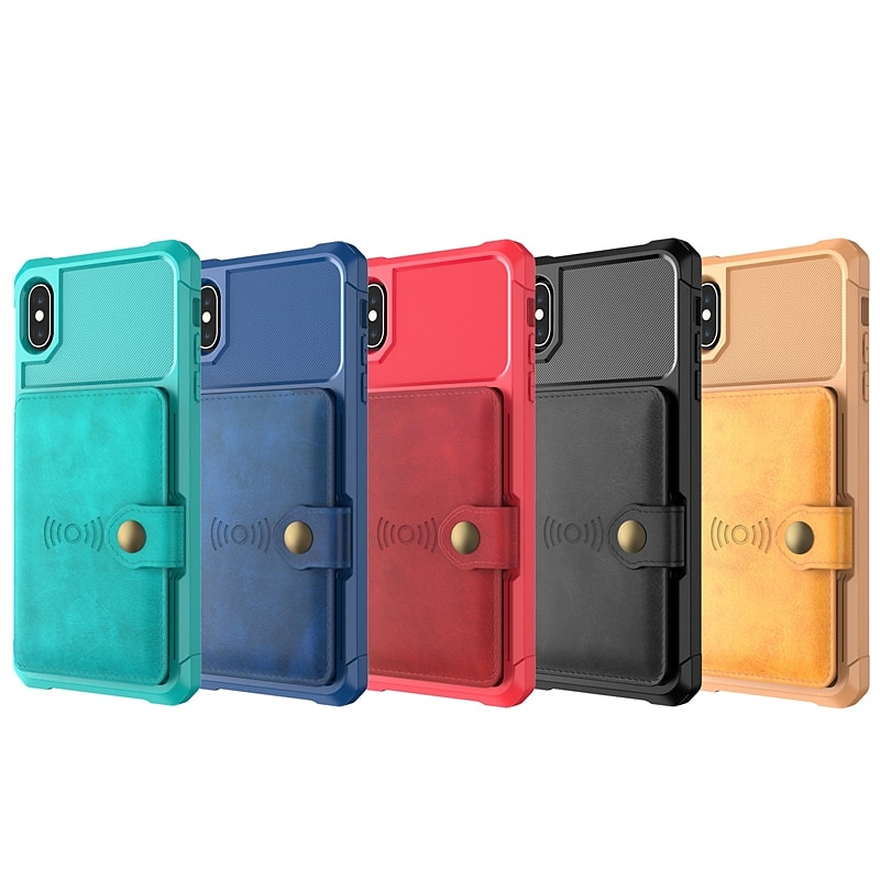 Phone Case For Samsung Galaxy S25 S23 S22 S21 FE S21 Ultra Plus A14 A34 A54 S20 Back Cover Magnetic With Card Holder Shockproof Solid Colored PU Leather