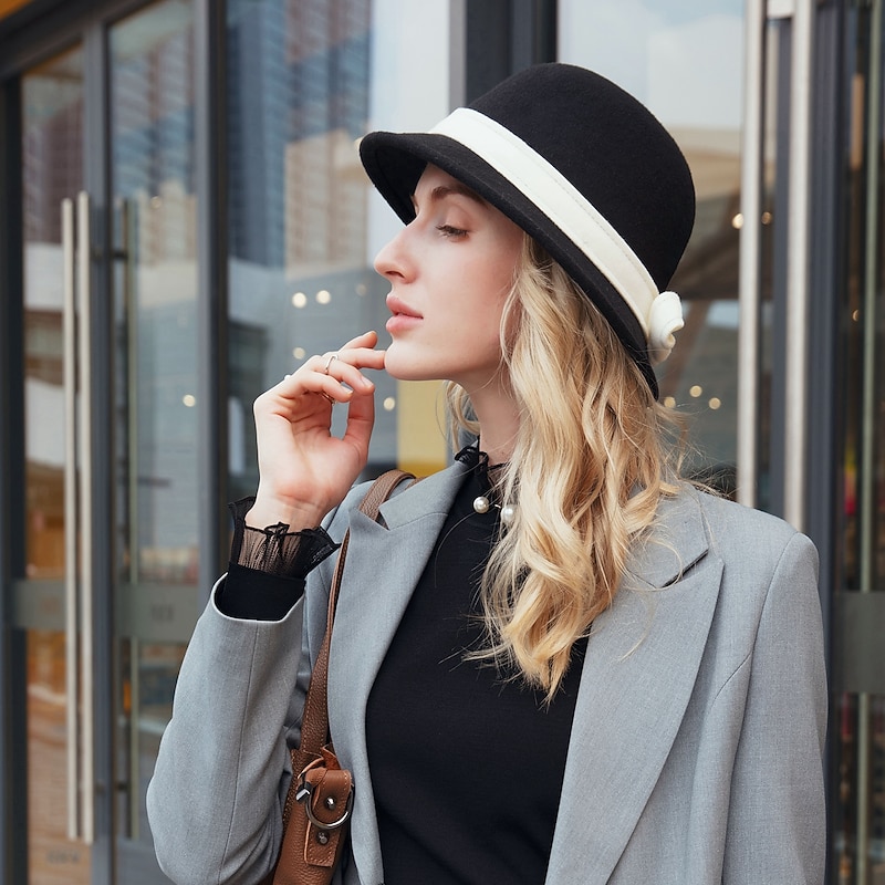 Elegant Beach Polyester Hats with Bowknot / Trim 1PC Casual / Holiday Headpiece