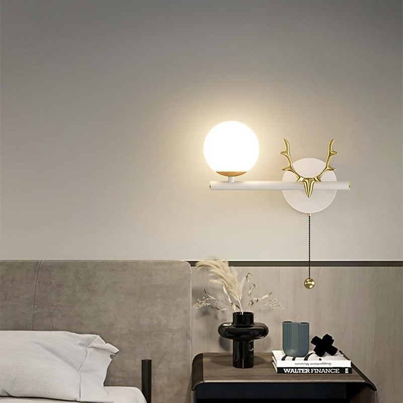 Bedside Lamp Bedroom Corridor Porch Wall Lamp Horizontal Type With Switch Living Room Sofa TV Background Wall Lamp2