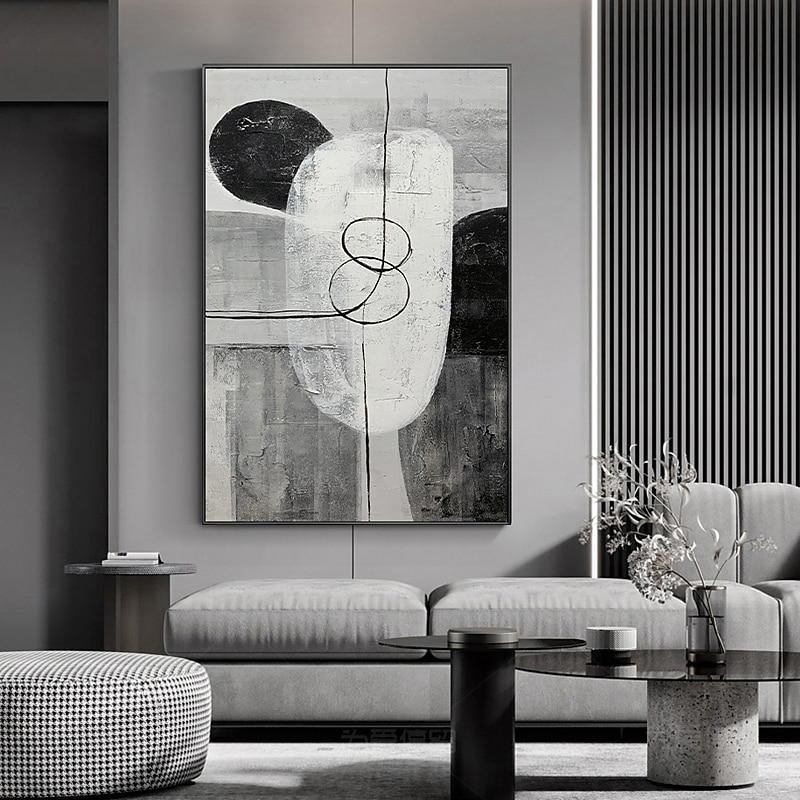 Handmade Oil Painting Canvas Wall Art Decoration Modern Minimal Abstract for Home Decor Rolled Frameless Unstretched Painting