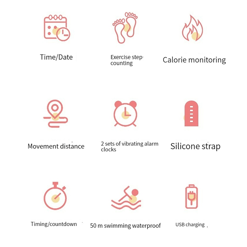 696 T15 Smart Watch 0.69 inch Kids Smartwatch Phone Bluetooth Calendar Compatible with Smartphone Kid's Message Reminder IP 67 31mm Watch Case3