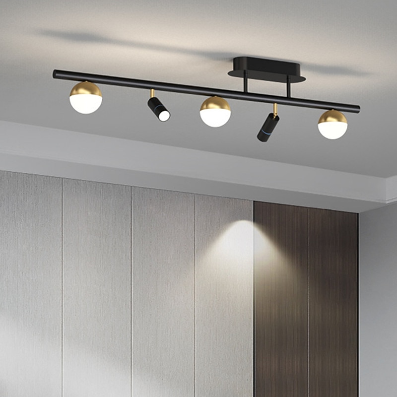 Minimal Dining Room No Main Light Living Room Background Wall Cloakroom Cross-Border Spotlight Study Office Long Strip Spotlight3