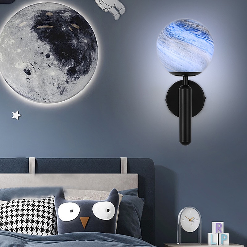Creative Planet Wall Lamp Modern Simple Bedside Bedroom Wall Lamp2