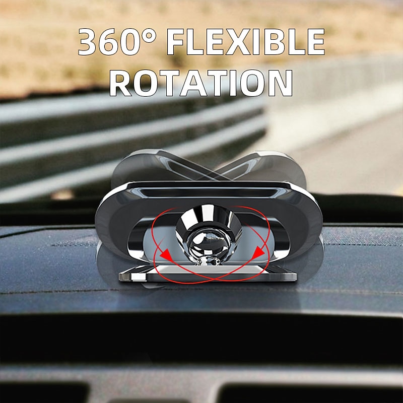 Magnetic Car Phone Holder Mount Easily Install 360° Rotation Magnetic Type Dashboard Mini Strip Shape Stand Compatible with All Smartphones2