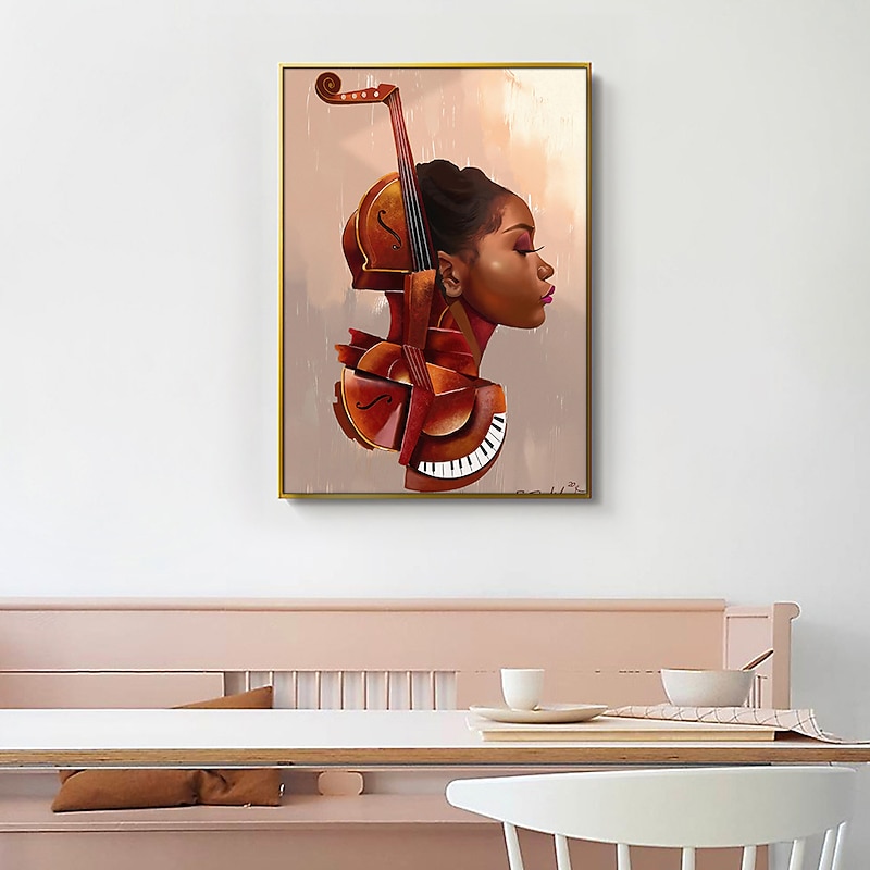 People Prints African Women Wall Art Modern Picture Home Decor Wall Hanging Gift Rolled Canvas Unframed Unstretched2