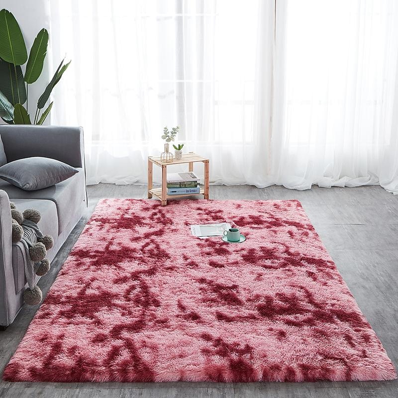 Area Rug Silk Wool Carpet Living Room Coffee Table Sofa Bedside Carpet Bedroom Carpet Floor Mat3
