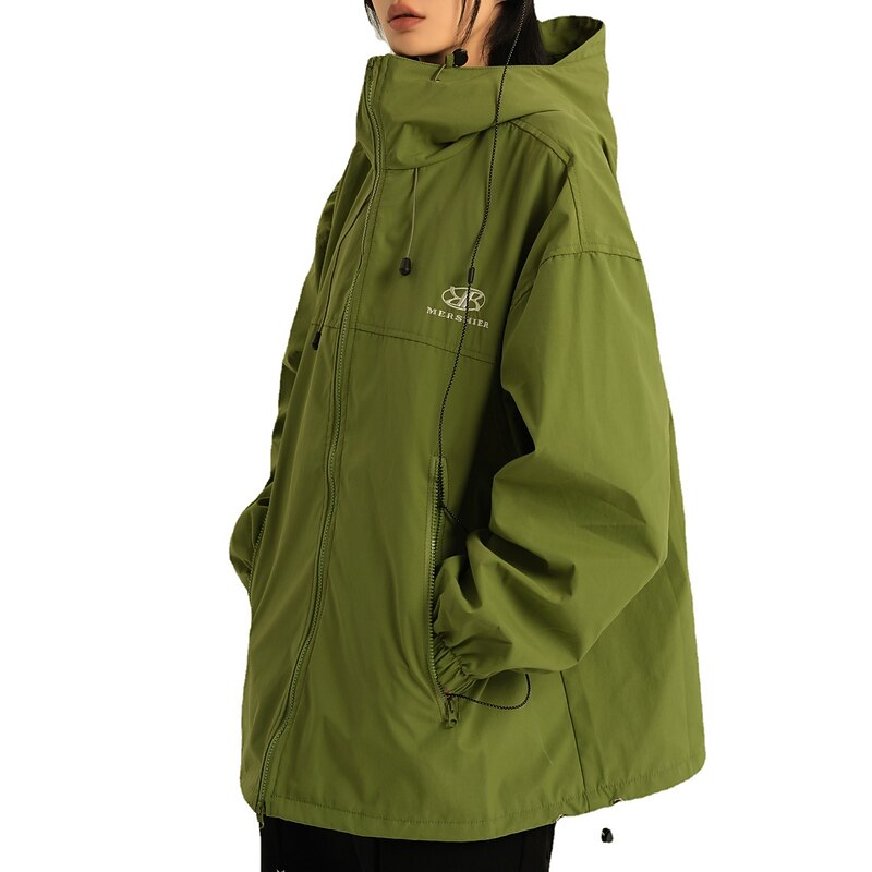Men's Women's Waterproof Rain Jacket Gorpcore Hoodie Jacket Hiking Windbreaker Urban Outdoor Thermal Warm Windproof Breathable Lightweight Outerwear Trench Coat Top Hunting Fishing Climbing4